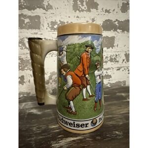 BUDWEISER Anheuser-Busch "Par For The Course" Commemorative Golf Beer Stein 1992